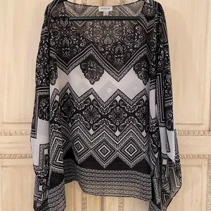 Avenue Geometric Sheer Top Size 22/24⭐️